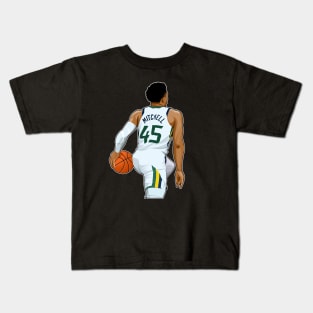 Spida Mitchell #45 Dribbles Ball Kids T-Shirt